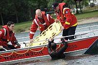 DRK-Journalistencamp Xanten “Brand auf einem Ausflugsdampfer“